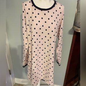 Kate Spade pink polka dot Nightshirt LG